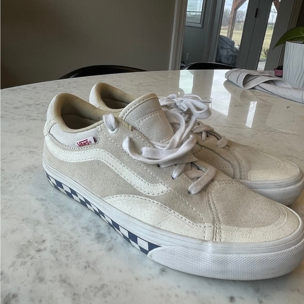 Size 7 Mens- VANS TNT Advanced Prototype Marshmallow Checkerboard